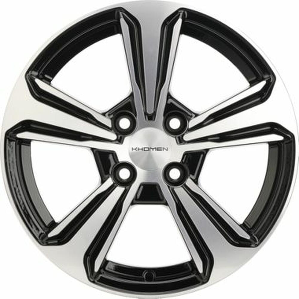 Khomen Wheels KHW1502 (Solano) 6x15 4x100 ET 45 Dia 54.1 Black-FP