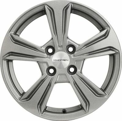Khomen Wheels KHW1502 (Solano) 6x15 4x100 ET 45 Dia 54.1 G-Silver