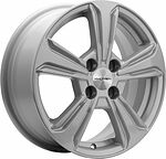 Khomen Wheels KHW1502 (Solaris I) 6x15 4x100 ET 48 Dia 54.1 F-Silver Khomen Wheels KHW1502 (Solaris I) 6x15 4x100 ET 48 Dia 54.1 F-Silver