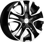Khomen Wheels KHW1503 Rio/Solaris 6x15 4x100 ET 46 Dia 54.1 Black-FP
