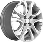 Khomen Wheels KHW1503 (Vesta) 6x15 4x100 ET 50 Dia 60.1 F-Silver-FP Khomen Wheels KHW1503 (Vesta) 6x15 4x100 ET 50 Dia 60.1 F-Silver-FP