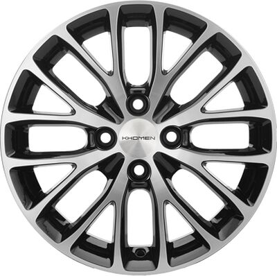 Khomen Wheels KHW1506 (Rio I) 6x15 4x100 ET 48 Dia 54.1 Black-FP