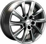 Khomen Wheels KHW1507 (Polo) 6x15 5x100 ET 40 Dia 57.1 Gray-FP Khomen Wheels KHW1507 (Polo) 6x15 5x100 ET 40 Dia 57.1 Gray-FP