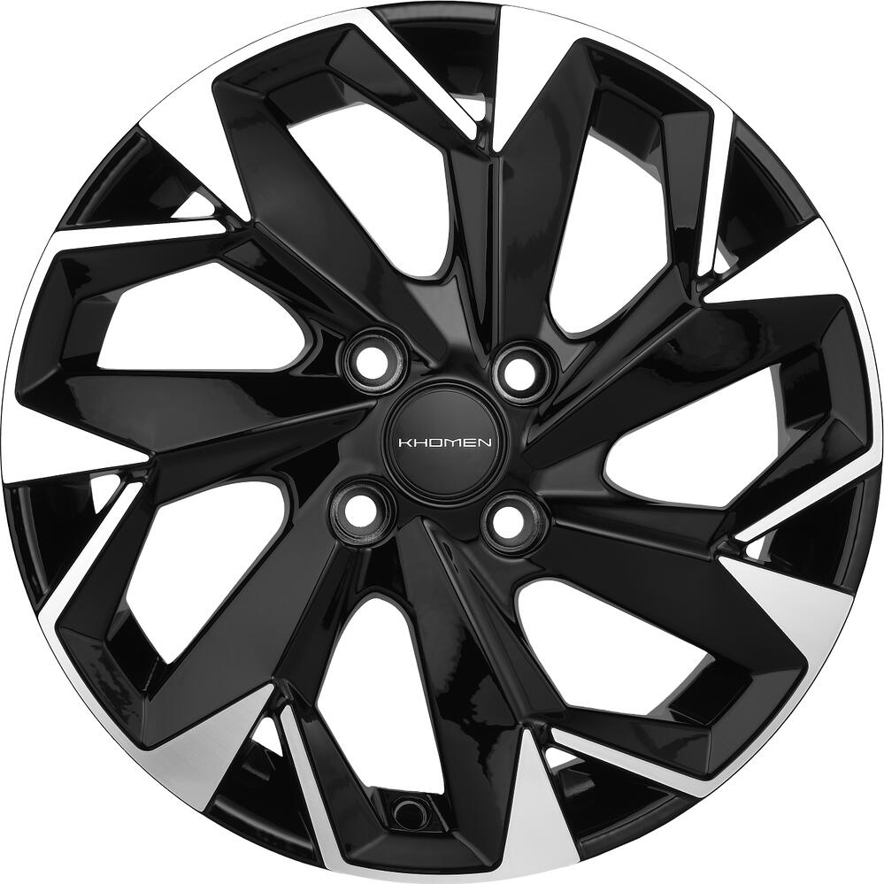 Khomen Wheels KHW1508 6x15 4x100 ET 46 Dia 54.1 BLACK-FP