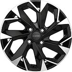 Khomen Wheels KHW1508 (Cobalt) 6x15 4x100 ET 39 Dia 56.6 Black-FP