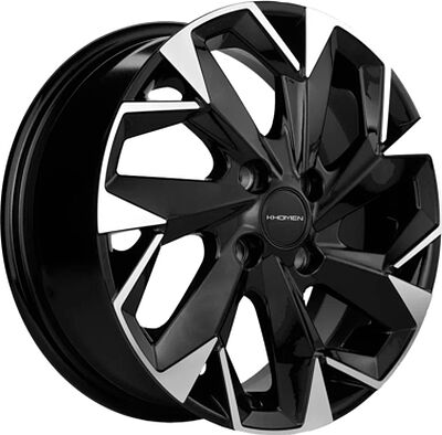 Khomen Wheels KHW1508 (Rio) 6x15 4x100 ET 46 Dia 54.1 Black-FP