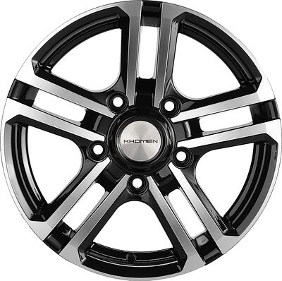 Khomen Wheels KHW1602 6.5x16 5x139.7 ET 35 Dia 98.5 BLACK-FP
