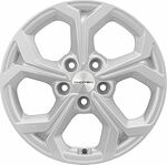 Khomen Wheels KHW1606 (Corolla) 6.5x16 5x114.3 ET 45 Dia 60.1 F-Silver Khomen Wheels KHW1606 (Corolla) 6.5x16 5x114.3 ET 45 Dia 60.1 F-Silver