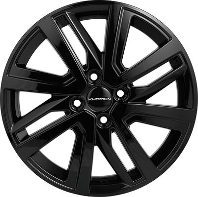 Khomen Wheels KHW1609 6x16 4x100 ET 48 Dia 54.1 BLACK