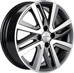 Khomen Wheels KHW1609 (Vesta/Largus) 6x16 4x100 ET 50 Dia 60.1 Gray-FP Khomen Wheels KHW1609 (Vesta/Largus) 6x16 4x100 ET 50 Dia 60.1 Gray-FP