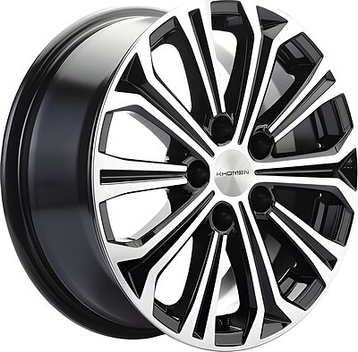 Khomen Wheels KHW1610 (DFM 580) 6.5x16 5x110 ET 45 Dia 67.1 Black-FP