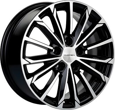 Khomen Wheels KHW1611 (Sonata) 6.5x16 5x114.3 ET 43 Dia 67.1 Black-FP