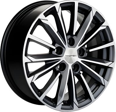 Khomen Wheels KHW1611 Toyota/Suzuki 6x16 5x114 ET 45 Dia 60 Gray-FP