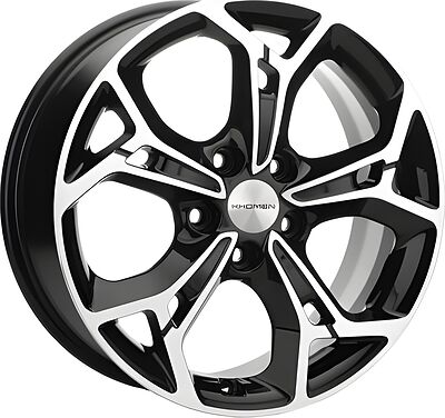 Khomen Wheels KHW1702 (DFM AX 7) 7x17 5x108 ET 43 Dia 65.1 Black-FP