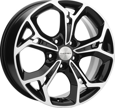 Khomen Wheels KHW1702 (DFM580) 7x17 5x110 ET 45 Dia 67.1 Black-FP