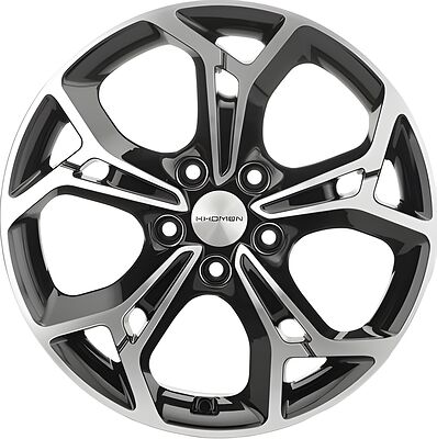 Khomen Wheels KHW1702 Kodiaq/Tiguan 7x17 5x112 ET 40 Dia 57.1 Black-FP