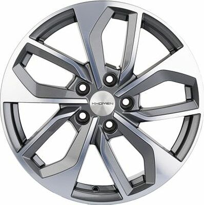 Khomen Wheels KHW1703 (A4) 7x17 5x112 ET 46 Dia 66.6 Gray-FP