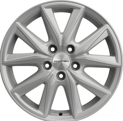 Khomen Wheels KHW1706 CX-5/Seltos/Optima 7x17 5x114 ET 50 Dia 67 F-Silver