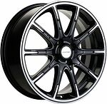 Khomen Wheels KHW1707 (Lada Vesta) 6.5x17 4x100 ET 50 Dia 60.1 Black-FP Khomen Wheels KHW1707 (Lada Vesta) 6.5x17 4x100 ET 50 Dia 60.1 Black-FP