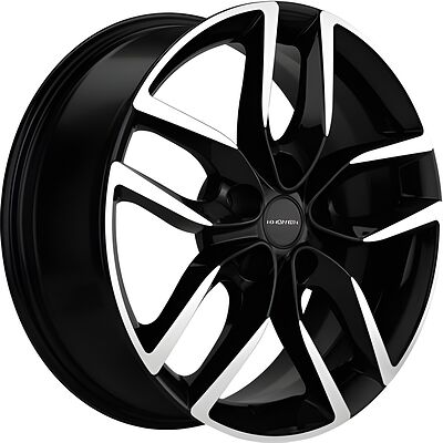 Khomen Wheels KHW1708 (Toyota C-HR) 6.5x17 5x114.3 ET 45 Dia 60.1 Black-FP