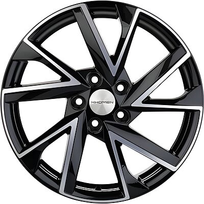Khomen Wheels KHW1714 Changan/Geely/Lexus/Toyota 7x17 5x114.3 ET 45 Dia 60.1 Black-FP