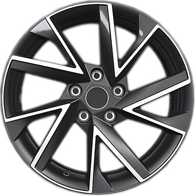 Khomen Wheels KHW1714 Teana/X-trail 7x17 5x114.3 ET 45 Dia 66.1 Black-FP