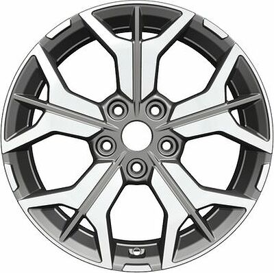 Khomen Wheels KHW1715 (Camry) 7x17 5x114.3 ET 45 Dia 60.1 Gray-FP