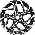 Khomen Wheels KHW1716 (Kodiaq/Tiguan) 7x17 5x112 ET 40 Dia 57.1 Black-FP Khomen Wheels KHW1716 (Kodiaq/Tiguan) 7x17 5x112 ET 40 Dia 57.1 Black-FP