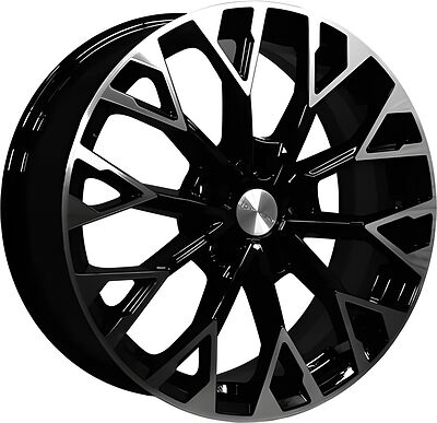 Khomen Wheels KHW1718 Nissan Juke F16 [19..24] 7x17 5x114 ET 35 Dia 66 Black-FP