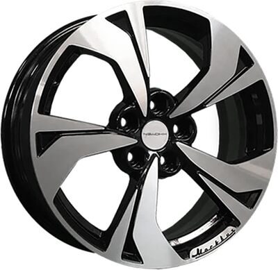 Khomen Wheels KHW1724 (Octavia) 7x17 5x112 ET 49 Dia 57.1 Black-FP