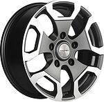 Khomen Wheels KHW1725 (Niva 4x4) 6.5x17 5x139.7 ET 35 Dia 98.5 Gray-FP