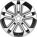 Khomen Wheels KHW1803 (Karoq) 7x18 5x112 ET 45 Dia 57.1 Black-FP