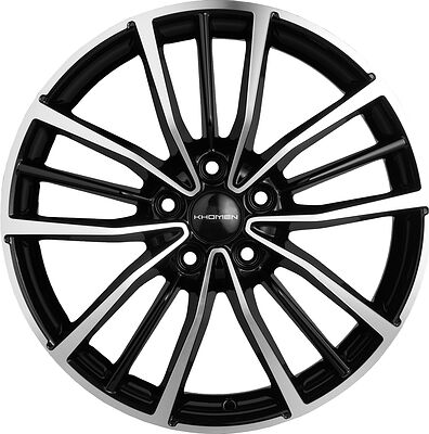 Khomen Wheels KHW1812 7x18 5x114.3 ET 40 Dia 64.1 BLACK-FP
