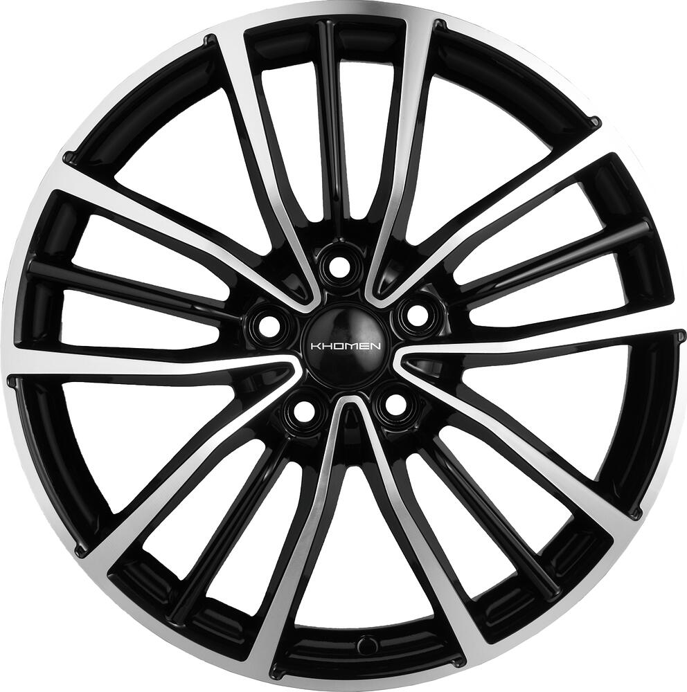 Khomen Wheels KHW1812 7x18 5x108 ET 33 Dia 60.1 BLACK-FP