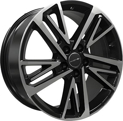 Khomen Wheels KHW1815 (A6/Q5) 8x18 5x112 ET 39 Dia 66.6 Black-FP