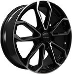 Khomen Wheels KHW1816 (Chery Tiggo 8 (Pro/Pro Max)) 7x18 5x108 ET 47 Dia 60.1 Black-FP