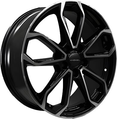 Khomen Wheels KHW1816 (Mazda CX-5/Kia Seltos) 7x18 5x114.3 ET 45 Dia 67.1 Black-FP
