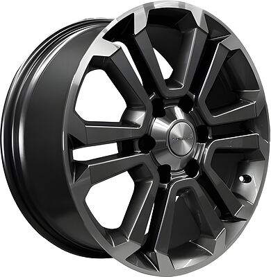 Khomen Wheels KHW1817 (Fortuner/Hilux) 7.5x18 6x139.7 ET 30 Dia 106.1 Gray-FP
