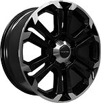 Khomen Wheels KHW1817 (Haval H5/Great Wall Hover H3/H5) 7.5x18 6x139.7 ET 38 Dia 100.1 Black-FP