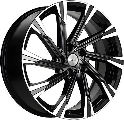 Khomen Wheels KHW1901 (ix35) 7.5x19 5x114.3 ET 45 Dia 67.1 Black-FP