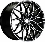 Khomen Wheels KHW1902 (3/4/5/6 Front) 8.5x19 5x112 ET 30 Dia 66.6 Black-FP Khomen Wheels KHW1902 (3/4/5/6 Front) 8.5x19 5x112 ET 30 Dia 66.6 Black-FP