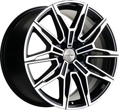 Khomen Wheels KHW1904 BMW Front 8.5x19 5x112 ET 30 Dia 66.6 Black-FP