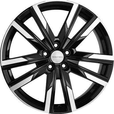 Khomen Wheels KHW1905 7.5x19 5x108 ET 36 Dia 65.1 BLACK-FP