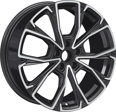 Khomen Wheels KHW1907 7.5x19 5x108 ET 41 Dia 65.1 BLACK-FP