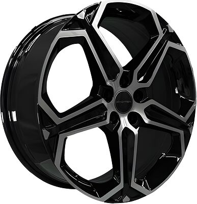 Khomen Wheels KHW1909 (Chery Tiggo 8 (Pro/Pro Max)) 7.5x19 5x108 ET 47 Dia 60.1 Black-FP