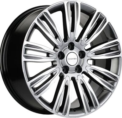 Khomen Wheels KHW2004 (Velar) 8.5x20 5x108 ET 45 Dia 63.4 Dark Chrome-FP