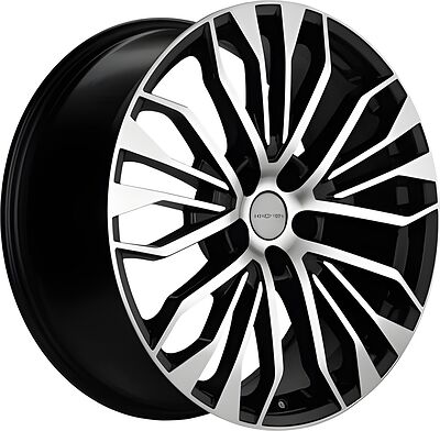 Khomen Wheels KHW2009 (Q8) 8.5x20 5x112 ET 20 Dia 66.6 Black-FP