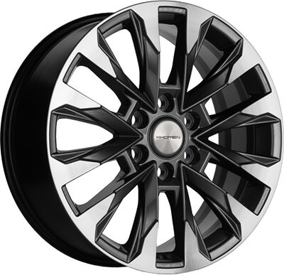 Khomen Wheels KHW2010 (LC Prado) 8x20 6x139.7 ET 25 Dia 106.1 Gray-FP