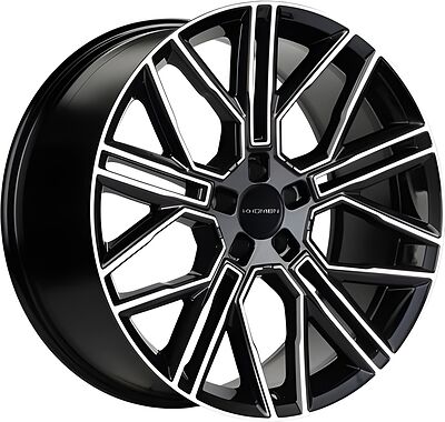Khomen Wheels KHW2101 (Tesla) 9.5x21 5x114.3 ET 40 Dia 64.1 Black-FP