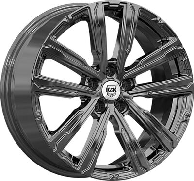 КиК Аламер 7.5x18 5x108 ET 47 Dia 60.1 алмаз черный